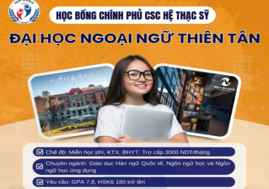 Du Học Trung Quốc: Học Bổng Chính Phủ CSC Hệ Thạc Sĩ