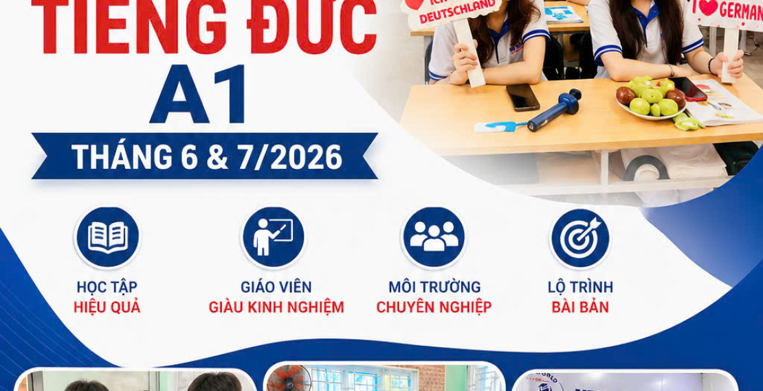TRUNG TÂM TIẾNG ĐỨC NEW WORLD EDU - TUYỂN SINH CÁC KHÓA TIẾNG ĐỨC A1